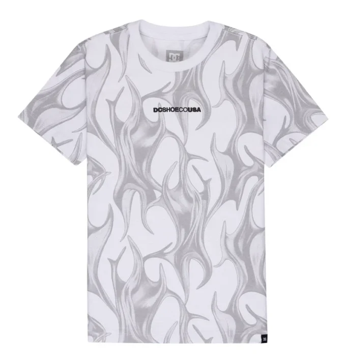 Camisa de manga corta DC Liquid Fuego Heritage para niños Camisa de manga corta DC Liquid Fuego Heritage para niños