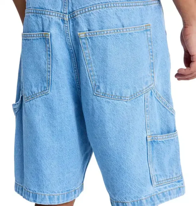 Pantalones cortos holgados de mezclilla Carpenter para hombre Pantalones cortos holgados de mezclilla Carpenter para hombre